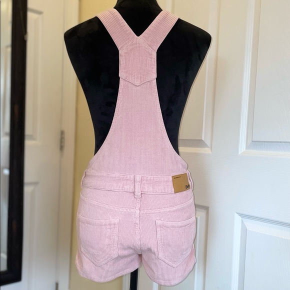 Corduroy Overall Shorts - Picture 3 of 7